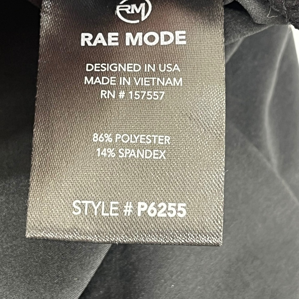 Rae Mode Womens XL Black Wide Leg Athletic Pants High Rise Zipper Pockets P6255 - Picture 7 of 9